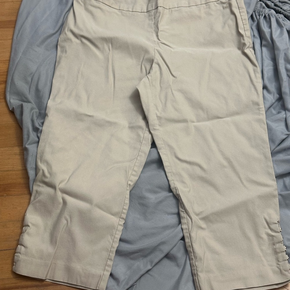 Kim Rogers Cream Ankle Pants